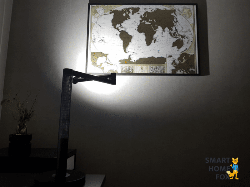 Dyson Lightcycle Morph illuminates an image in accent lighting mode